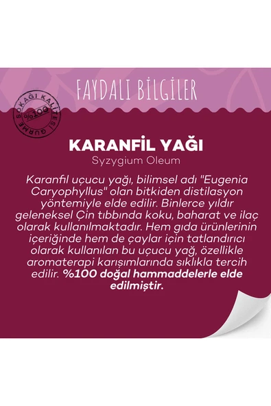 GURME SOKAĞI Karanfil Yağı 10 ml - Resim 3