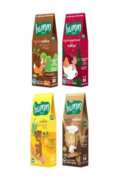 Humm Organic 4'lü Tatlı Atıştırmalık Paketi 55 G X 4 Adet ürün görseli 1
