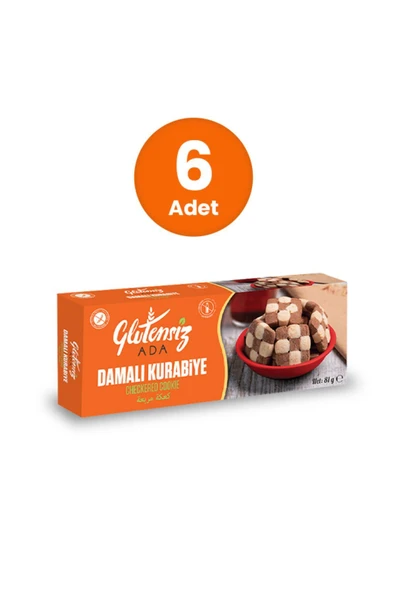 Glutensiz Ada Glutensiz Damalı Kurabiye 81 GR (6 ADET) ürün görseli 1