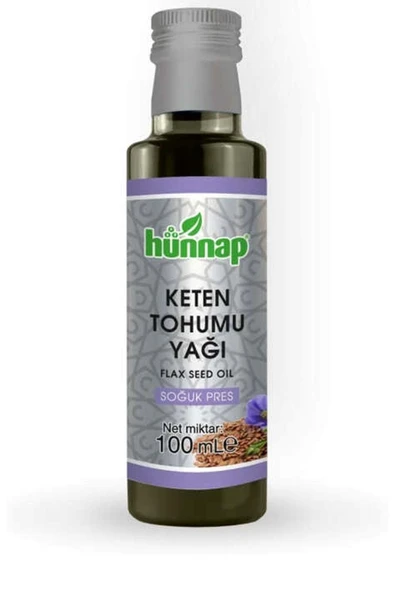 Hünnap Keten Tohumu Yağı 100ml (SOĞUK PRESS) ürün görseli 1