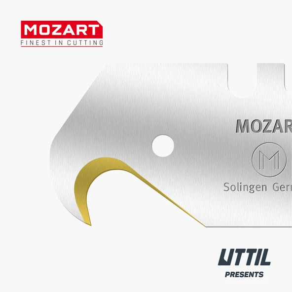 Mozart Blades 90110.065 51 mm TiN Kaplama 100 Adet Yedek Kanca Bıçak ürün görseli 1
