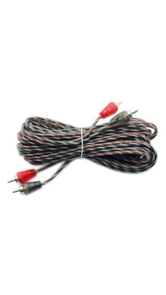 2RCA-2RCA 5Metre Oto Amfi Kablosu Silikonlu ürün görseli 1