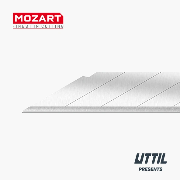 Mozart Blades 93.040 9mm 30 derece Hassas Kesim 100 Adet Yedek Kır-At Bıçak ürün görseli 1