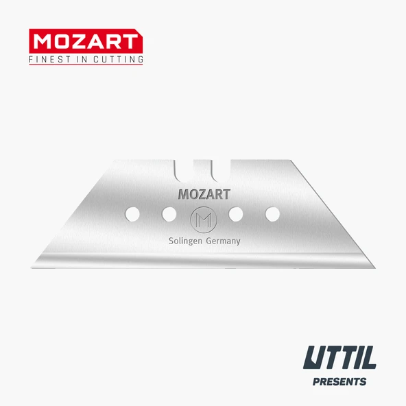 Mozart Blades 975.065 Ekstra Sert, Ekstra Keskin 60 mm Trapezoid Bıçak 10'lu Yedek Bıçak ürün görseli 1