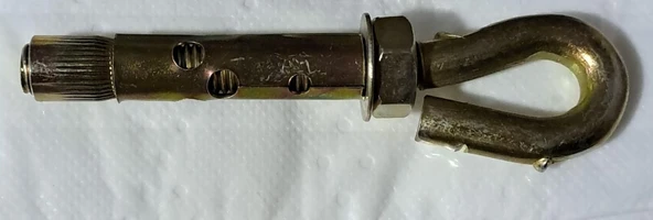 M10x120 KAPALI KANCALI ÇELİK DÜBEL ( ÇAP : 12 mm ) ( DUBEL ) ( 1 ADET FİYATIDIR ) ürün görseli 1