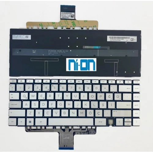 Nion Hp M22193-141 M22193-001 Notebook Klavye (Gümüş Aydınlatmalı TR) ürün görseli 1