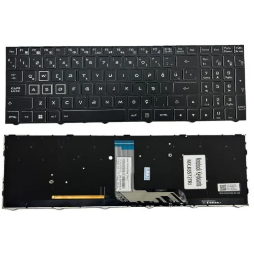 Nion Monster Abra A7 V12 Notebook Klavye (Siyah RGB Aydınlatmalı TR Aydınlatmalı) ürün görseli 1