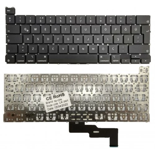 Nion Apple EMC 3578 MYDA2LL/A Notebook Klavye (Siyah TR Büyük Enter) ürün görseli 1
