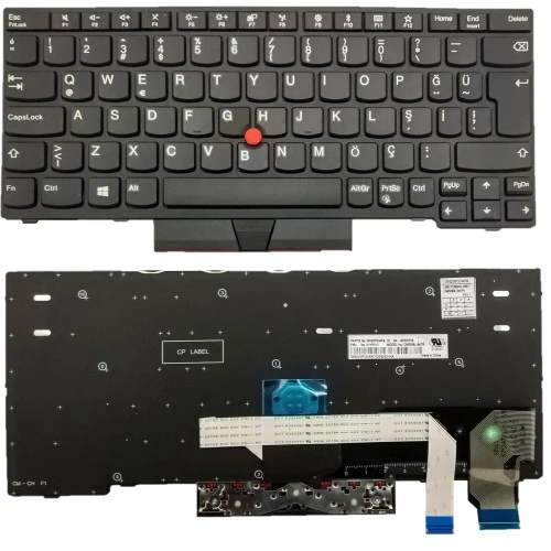 Nion Lenovo Thinkpad L14 Gen 2 type 20X1 20X2 Notebook Klavye (Siyah TR) ürün görseli 1