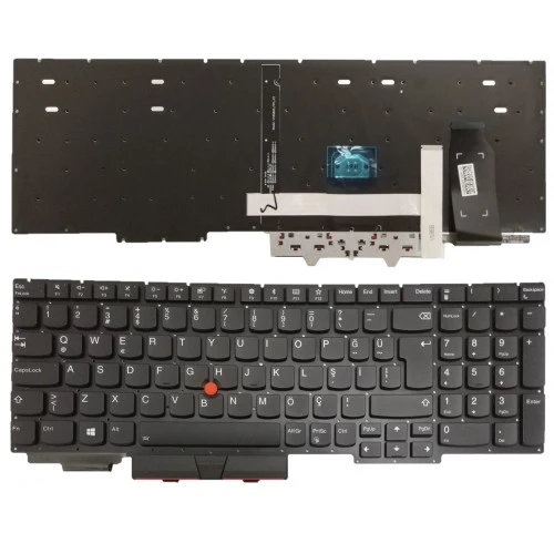 Nion Lenovo 5M10W64583 5M10W64570 Uyumlu Notebook Klavye (Siyah TR) ürün görseli 1