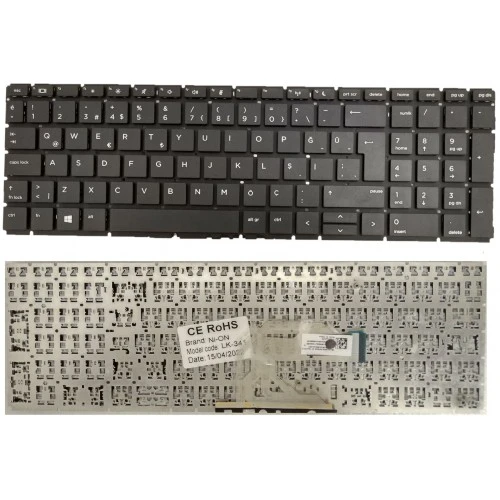Nion Hp Probook 450 G6 Notebook Klavye (Siyah TR) ürün görseli 1
