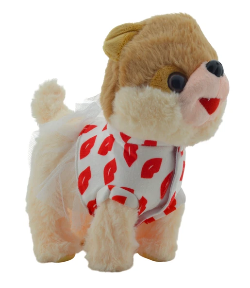 Kumandalı Pilli Yürüyebilen Kuyruk ve Baş Sallayabilen İnteraktif Oyuncak Peluş Köpek (22x22cm) ürün görseli 1