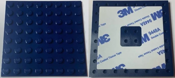 Lego 6396076 Plate, Modified 8 x 8 with Double-Sided Adhesive Tape on Back ürün görseli 1