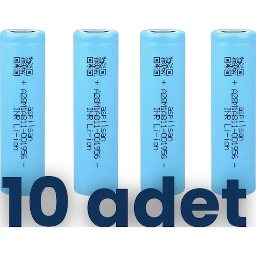 Aspilsan 2900 mAh Li-ion Şarjlı Pil 10 Adet ürün görseli 1