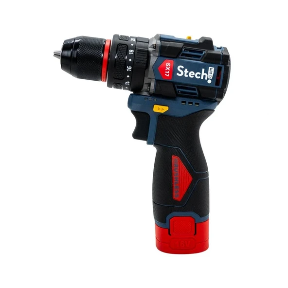 StechEnd SX17 Darbeli Akülü Vidalama Matkap 2 x 2Ah ürün görseli 1