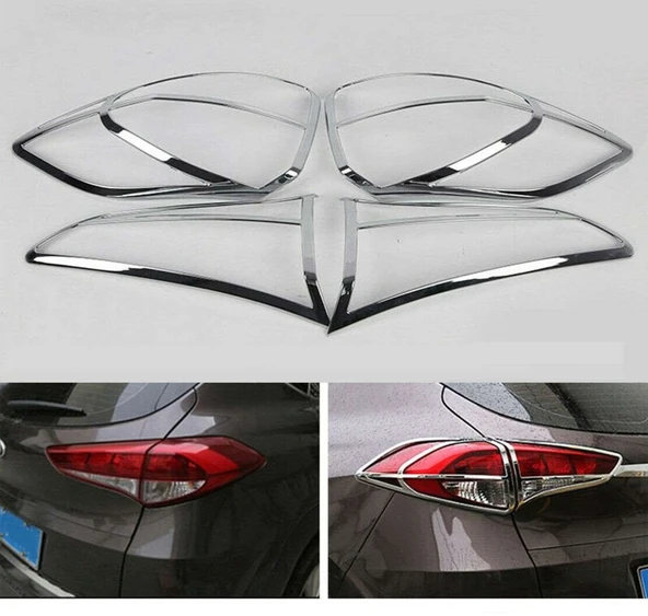 Hyundai Ix35 Uyumlu 2010 Sonrası Arka Stop Kaplama ABS(Plastik) Krom ürün görseli 1
