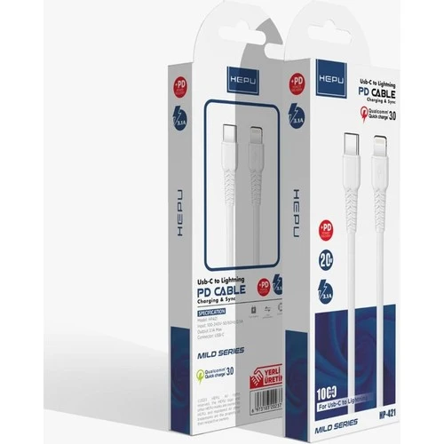 Apple iPhone 14 Pro Max Uyumlu Type C To Lightning- Lightning To Type C 20W Qc 3.0 Şarj Kablosu 30 Cm ürün görseli 1