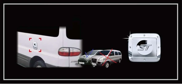 Hyundai Starex Uyumlu 1997 2007 Depo Kapağı Kaplama Krom ürün görseli 1