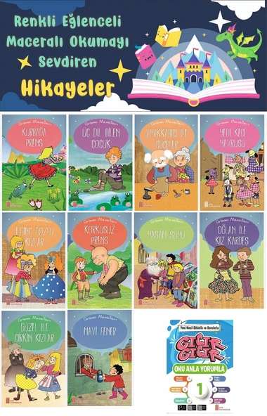 1.Sınıf Oku Anla Yorumla - Renkli Eğlenceli Maceralı Okumayı Sevdiren Hikaye Seti (16 Sayfa) ürün görseli 1