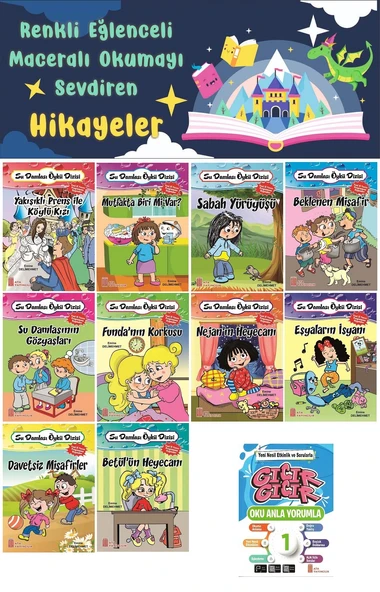 1.Sınıf Oku Anla Yorumla - Renkli Eğlenceli Maceralı Okumayı Sevdiren Hikaye Seti 6 (16 Sayfa) ürün görseli 1