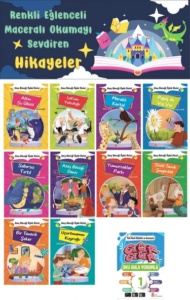 1.Sınıf Oku Anla Yorumla - Renkli Eğlenceli Maceralı Okumayı Sevdiren Hikaye Seti 7 (32 Sayfa) ürün görseli 1