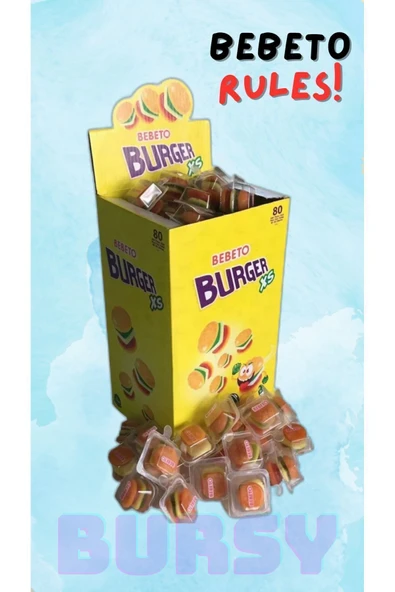 BEBETO Burger Xs Jelibon (80 ADET) ürün görseli 1