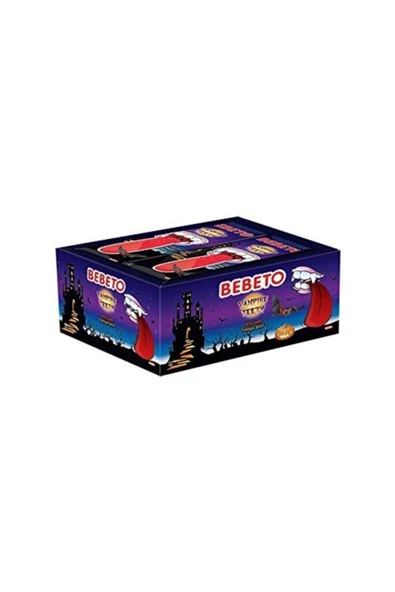 PTTAVM: BEBETO Vampire Teeth Yumuşak Şeker 20 gr X 24 Adet