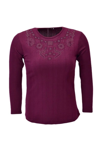 Kadın Taşlı Kaşkorse Bluz BGL-ST04136 ürün görseli 1