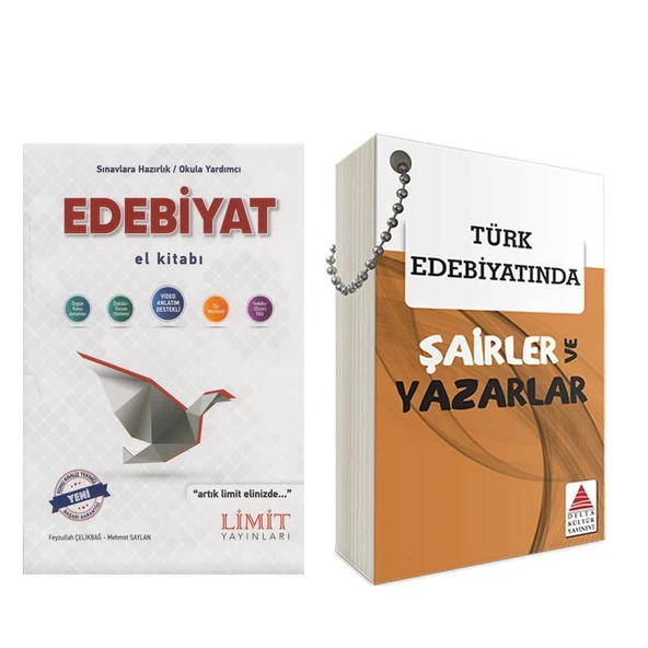 Limit AYT Edebiyat El Kitabı ve Delta Türk Edebiyatında Şairler ve Yazarlar Seti 2 Kitap ürün görseli 1