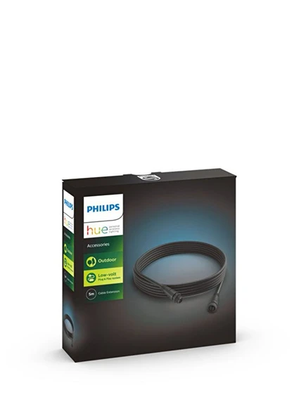 Philips Hue Dış Mekan Aydınlatması için Uzatma Kablosu 5 m ürün görseli 1