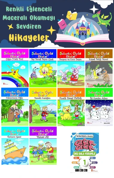 1.Sınıf Oku Anla Yorumla - Renkli Eğlenceli Maceralı Okumayı Sevdiren Hikaye Seti 13 (16 Sayfa) ürün görseli 1