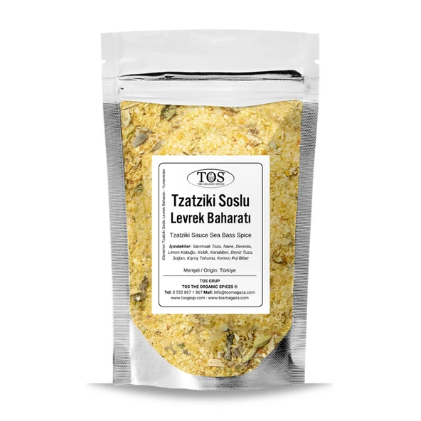 Elena'nın Tzatziki Soslu Levrek Baharatı 100 gr Elena’s Tzatziki Sauce Sea Bass Seasoning ürün görseli 1