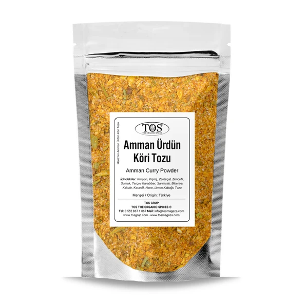 Hana'nın Amman Ürdün Köri Tozu 500 gr Hana's Amman Jordanian Curry Powder ürün görseli 1