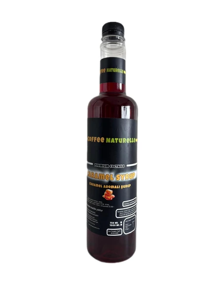 Karamel Aromalı Kahve Kokteyl Şurubu - 750 ml Plastik sise ürün görseli 1
