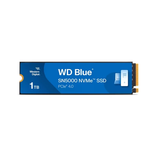 WD BLUE 1TB SN5000 WDS100T4B0E 5150MB/s PCIe Gen4 x4 NVME 2280 M.2 SSD ürün görseli 1