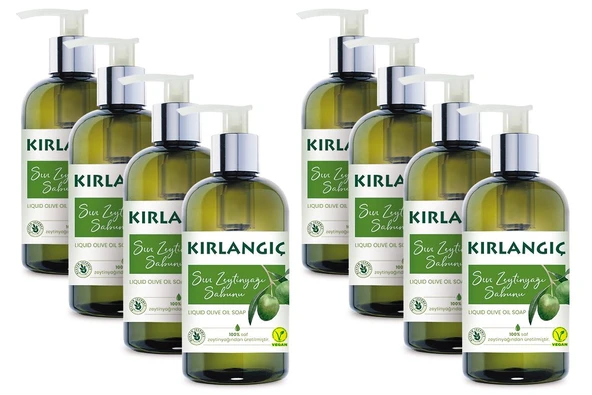 Kırlangıç 400 Ml Zeytinyağlı Vegan Sıvı Sabun x 8 Adet ürün görseli 1