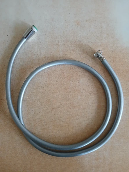 Metal Başlıklı Gri Duş Hortumu 2 mt ürün görseli 1