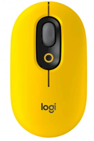 Logitech POP Emoji 910-006546 Sarı Sessiz Optik Kablosuz Mouse - Teşhir ürün görseli 1