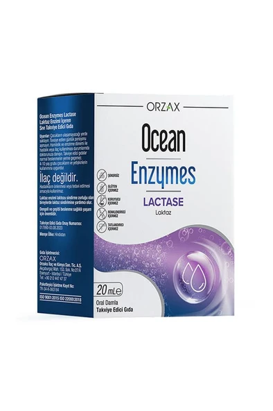 Ocean Enzymes Lactase Damla 20 ml ürün görseli 1