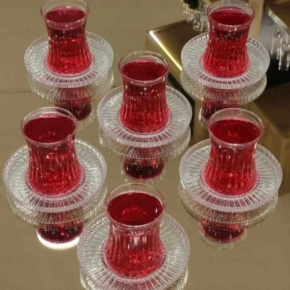 Paşabahçe Elysia 6 lı Çay Seti Takımı - Riva Çay Seti 12 Parça ürün görseli 1