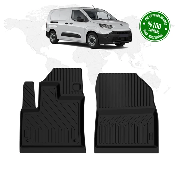 Toyota Proace City Panelvan 4D Havuzlu Paspas (Ön 2 Parça) 2024 Model Ve Sonrası ürün görseli 1
