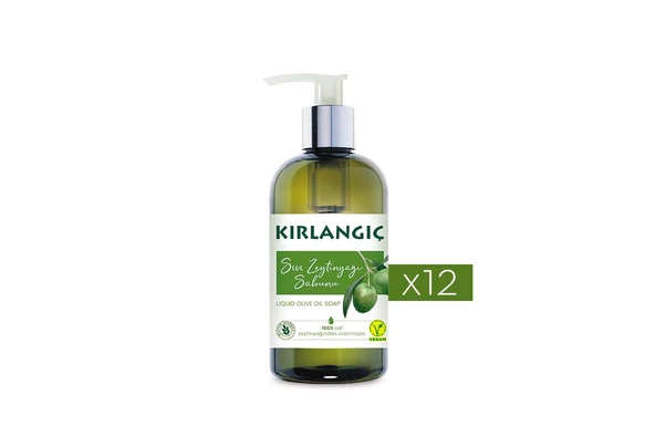 Kırlangıç 400 Ml Zeytinyağlı Vegan Sıvı Sabun x 12 Adet ürün görseli 1