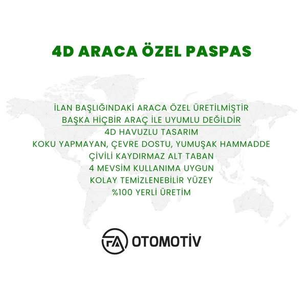Opel Combo E 4D Havuzlu Paspas 2024 Model Ve Sonrası - Resim 6