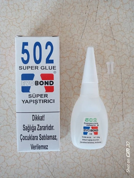 2 ADET EVOBOND 502 SUPER YAPIŞTIRICI - 20 GR ürün görseli 1