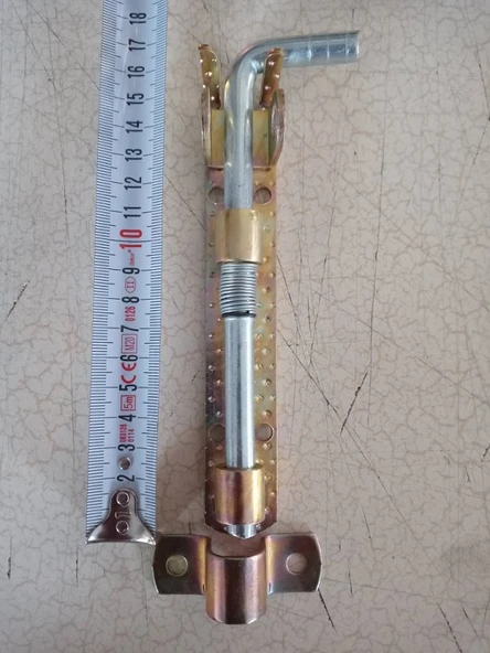 15 cm Yaylı Sürgü (Asma Kilit Takmalı) ve 6 Adet Vida ürün görseli 1