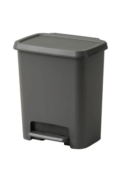 KNÖCKLA ÇÖP KUTUSU, Koyu Gri, 25 lt, BÜYÜK BOY ÇÖP KUTUSU HACİM 25 LT ürün görseli 1