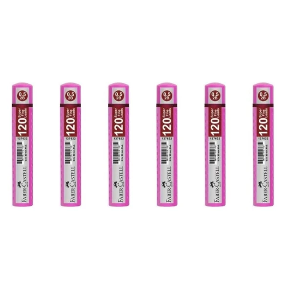 Faber-Castell Grip Min 0.5 mm 120'li Tüp Pembe - 6 Adet ürün görseli 1