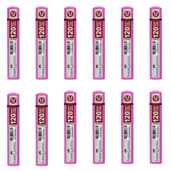 Faber-Castell Grip Min 0.5 mm 120'li Tüp Pembe - 12 Adet ürün görseli 1