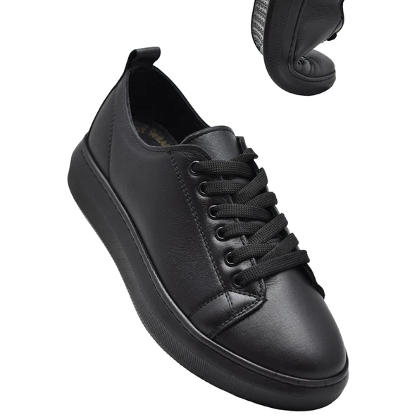 764  Full Ortopedik Taban Hakiki Deri Günlük Kadın Ayakkabı Kadın Sneakers ürün görseli 1