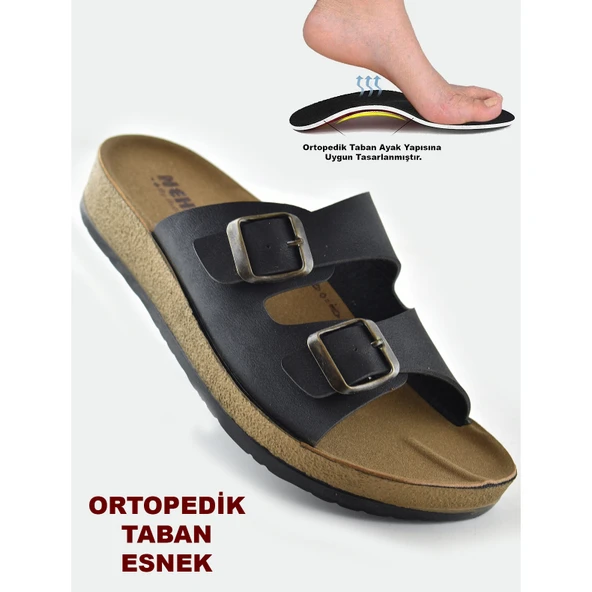 7070 TAM Ortopedik Taban Günlük Kadın Terlik Sandalet  Deniz Havuz Plaj Terliği ürün görseli 1